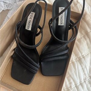 Steve Madden Newsflash Black Heels